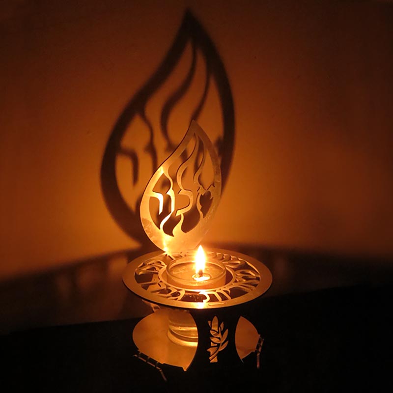 Judaica-Memorial-Candle Holder